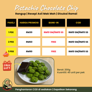 Cookies - Pistachio Choc Chip